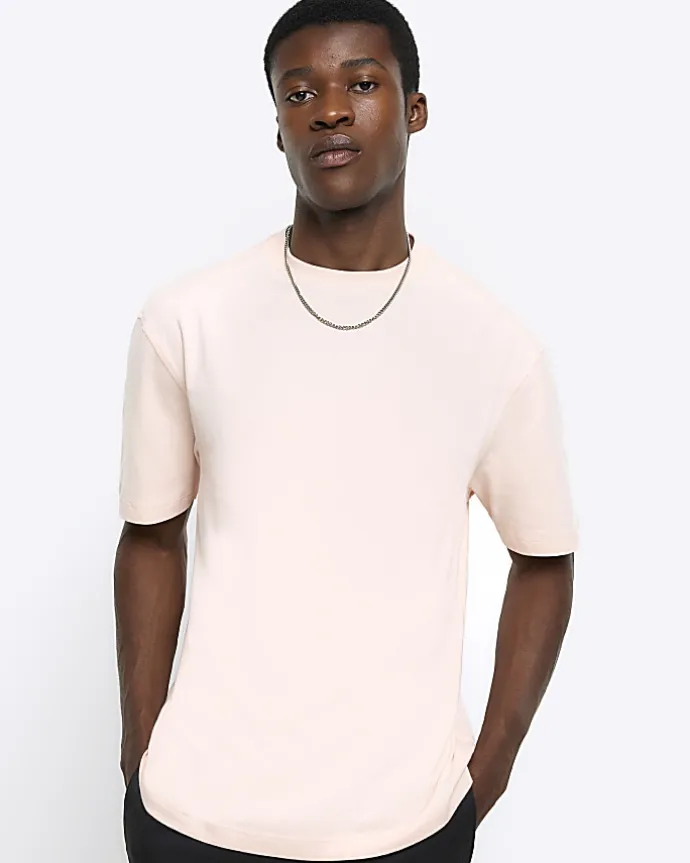 Pink regular fit t-shirt