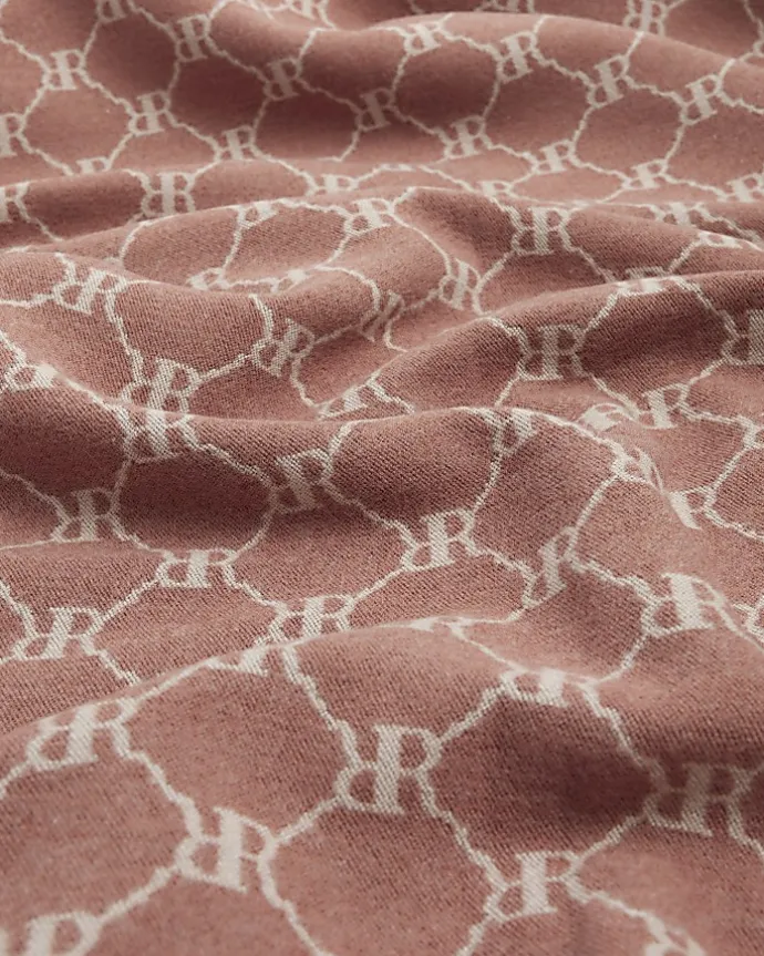 Pink RI Monogram Scarf