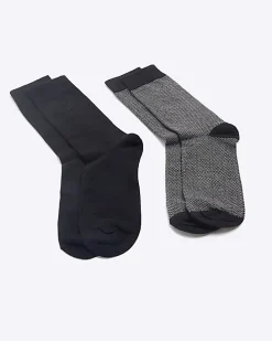 5PK Black ankle socks