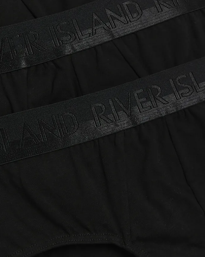 4PK black cotton stretch briefs