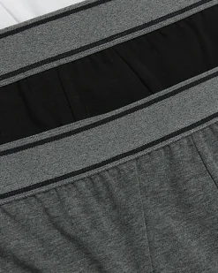 4PK grey cotton stretch briefs