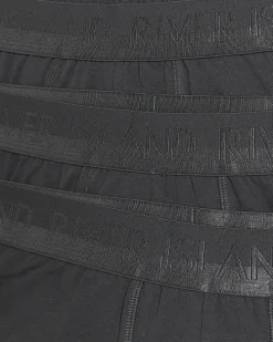 4PK grey cotton stretch trunks