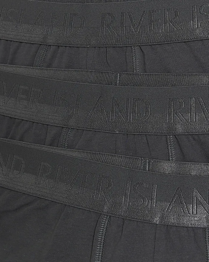 4PK grey cotton stretch trunks