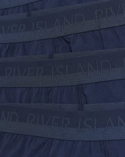 4PK Navy Cotton Stretch RI trunks