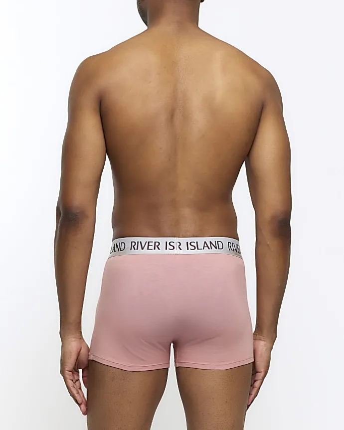 4PK Pink Cotton Stretch RI trunks