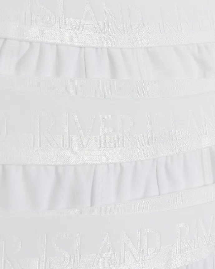 4PK white cotton stretch trunks