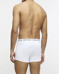 4PK White RI cotton stretch trunks