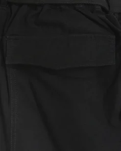 Plus black belted utility cargo trousers