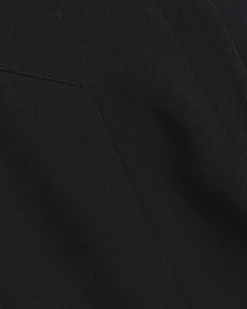 Plus black high waisted cigarette trousers
