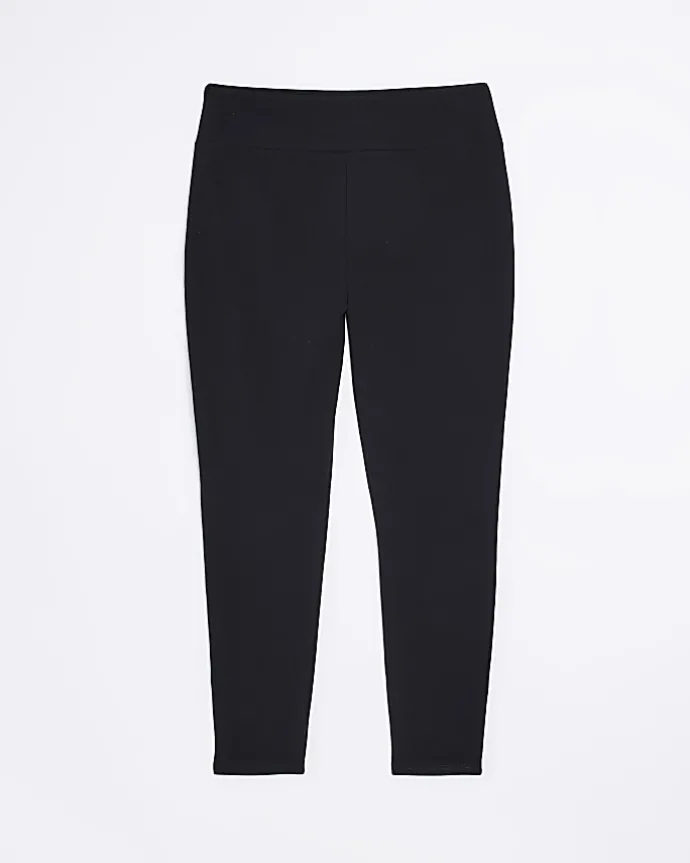 Plus black high waisted leggings