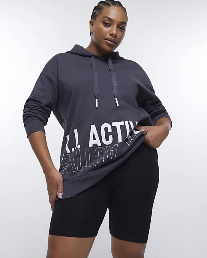 Plus black RI Active cycling shorts