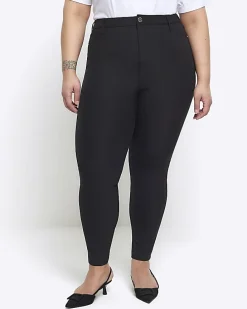 Plus black skinny trousers