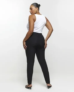 Plus black skinny trousers