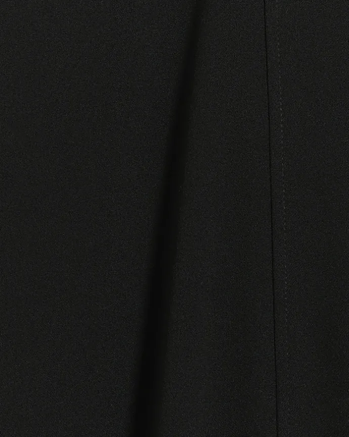 Plus black stitched wide leg trousers