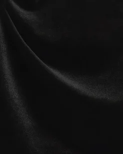 Plus black velvet asymmetric bandeau top