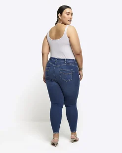Plus blue bum sculpt skinny jeans