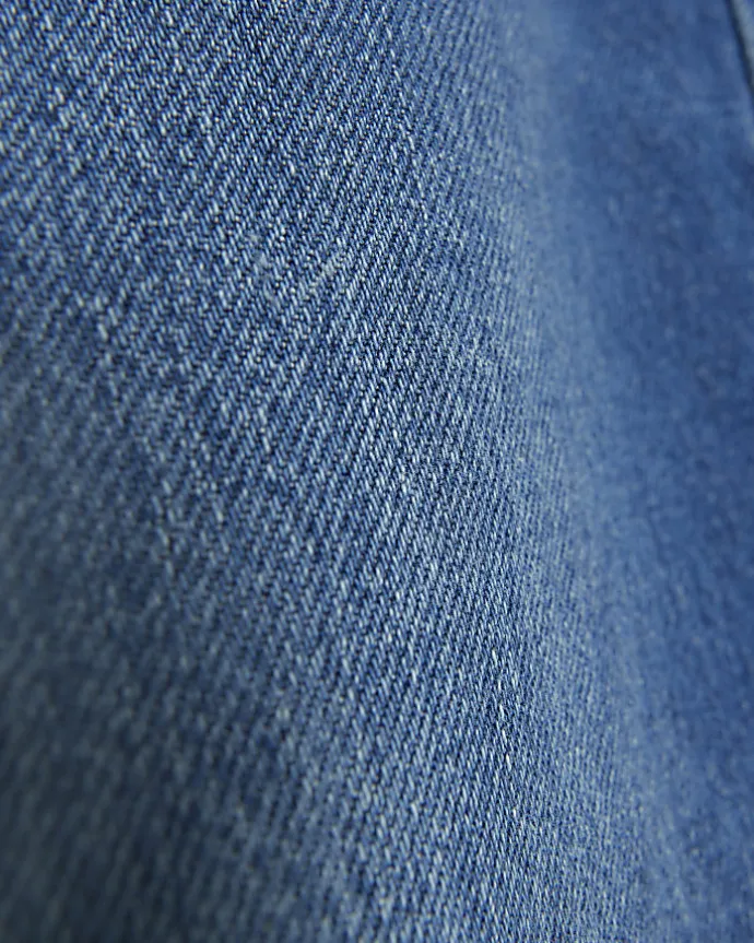 Plus blue mid rise straight jeans