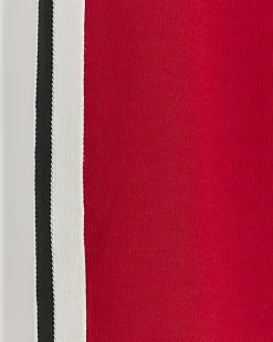 Plus red side stripe wide leg joggers