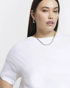 Plus white boxy t-shirt