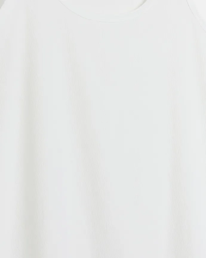 Plus white scoop neck vest top
