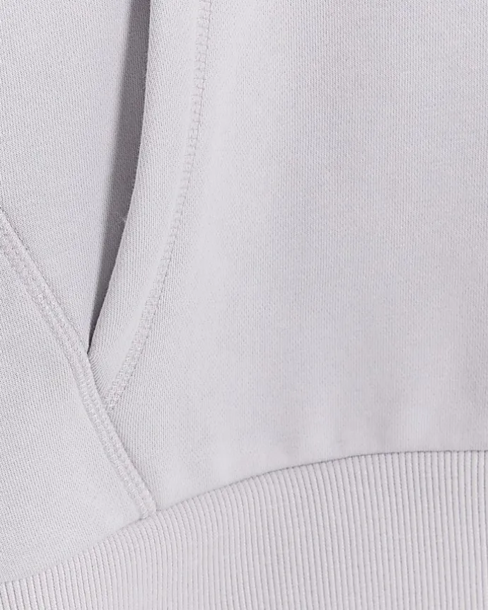 Purple regular fit plain hoodie