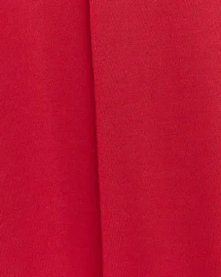 Red side stripe wide leg joggers