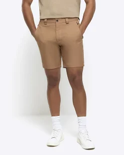 Rust tapered fit shorts