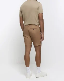 Rust tapered fit shorts