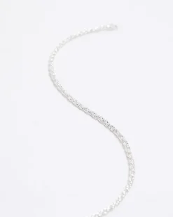 Silver Twisted Chain Necklace