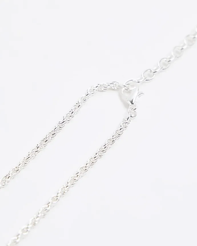 Silver Twisted Chain Necklace