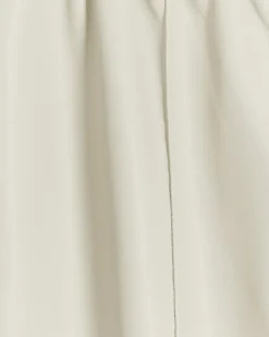 Stone faux leather wide leg trousers