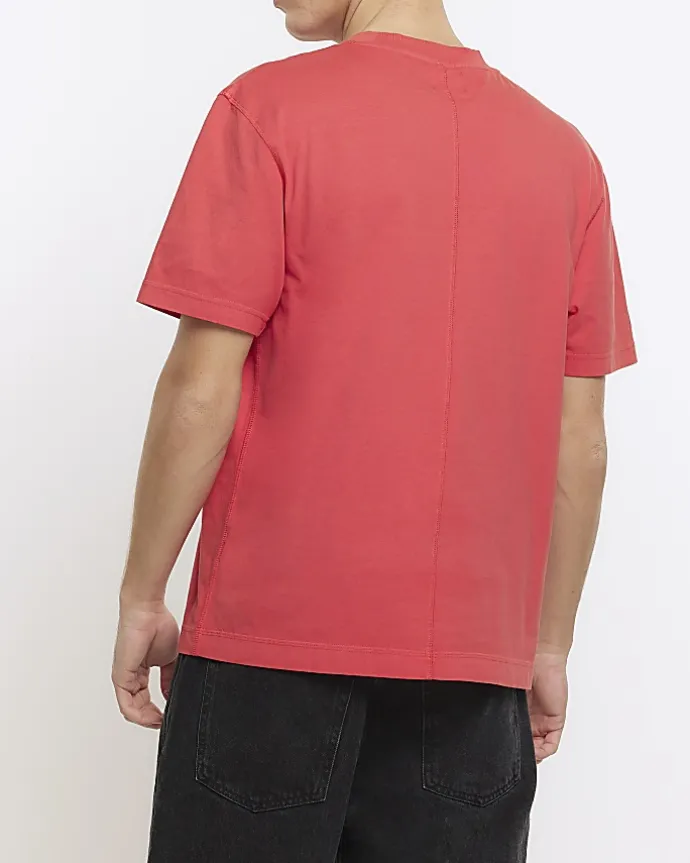 Washed red RI Studio regular fit t-shirt