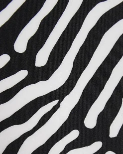 White animal print bikini bottoms