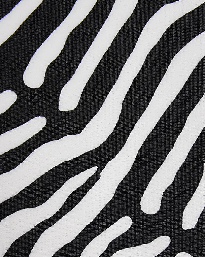 White animal print bikini bottoms