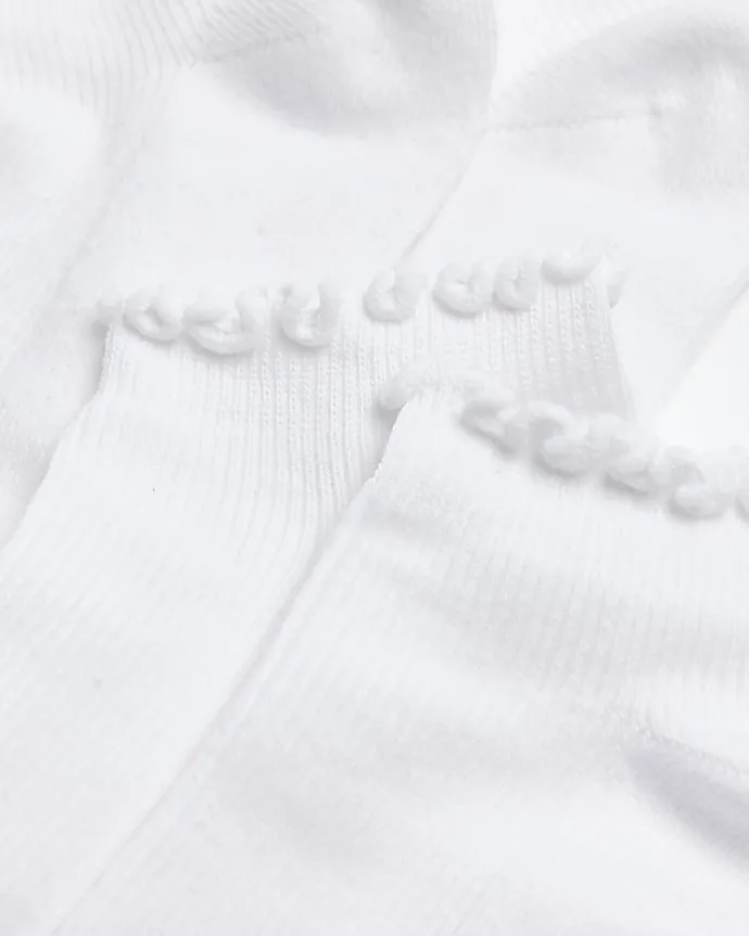 White frill socks multipack