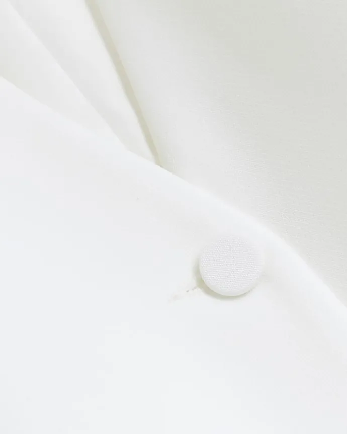 White longline waistcoat