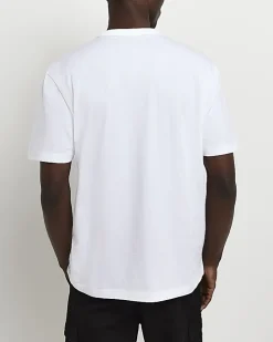 White multipack of 5 regular fit t-shirts