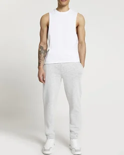 White regular fit vest