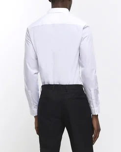 White slim fit multipack of 2 smart shirts