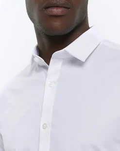 White slim fit multipack of 3 smart shirts