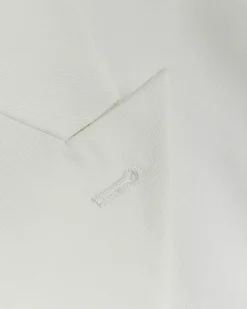 White slim fit tuxedo suit jacket