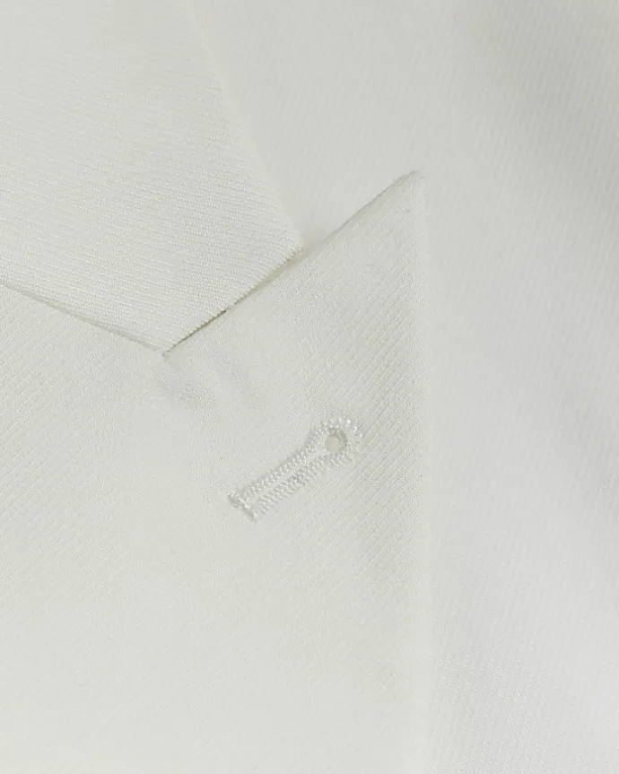 White slim fit tuxedo suit jacket