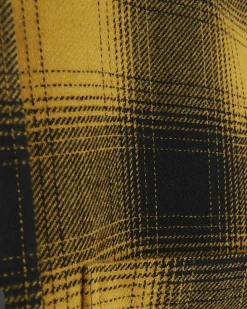 Yellow regular fit check shirt