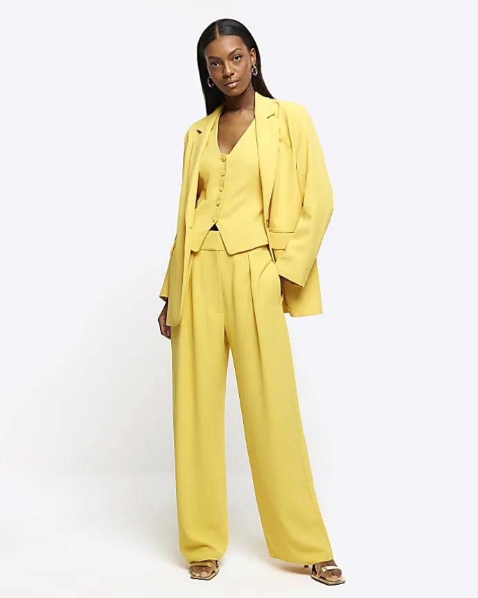 Yellow smart blazer