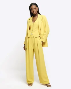 Yellow smart blazer